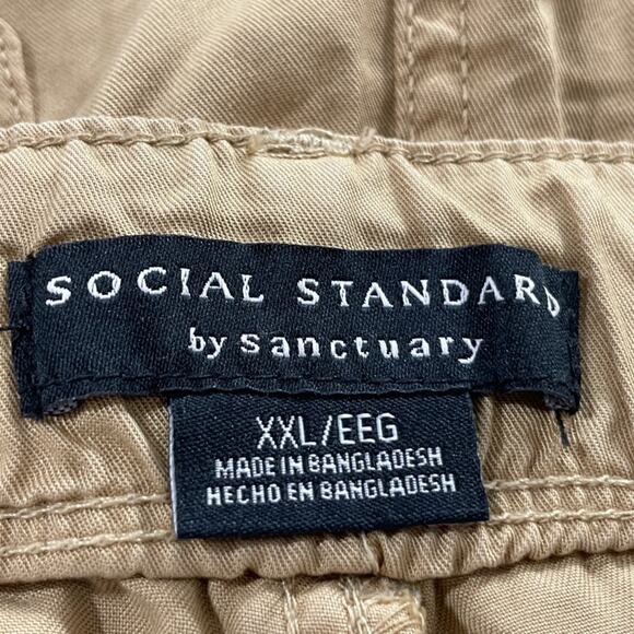 NWT Social Standard Sanctuary Anthro Shorts Hiking Camp Camel Size XXL - Picture 5 of 10